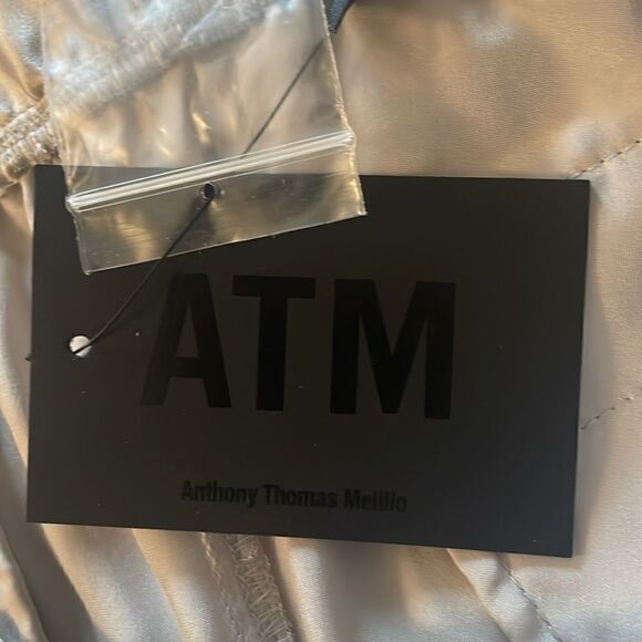 New ATM Dove Gray Silk Joggers - Picture 4 of 6